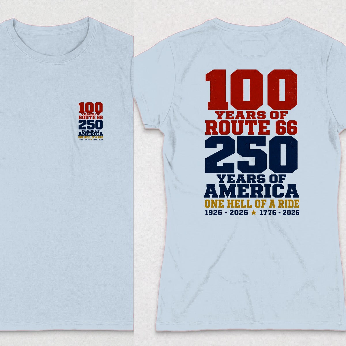 Light Blue | Front & Back