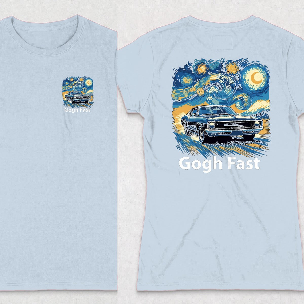 Light Blue | Left Chest + Back