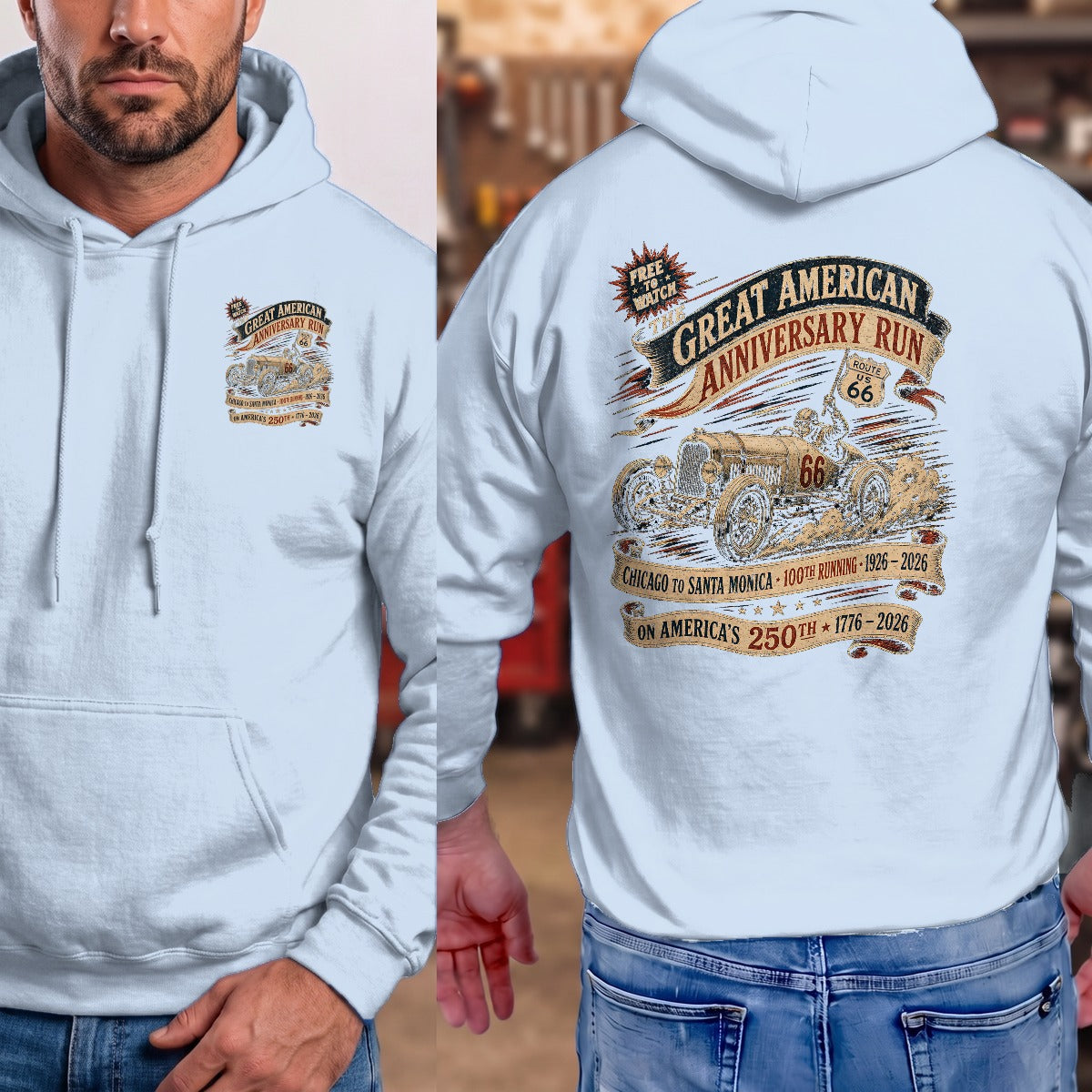 Light Blue | Front & Back