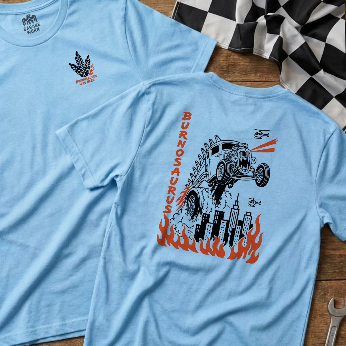 Light Blue | Left Chest + Back