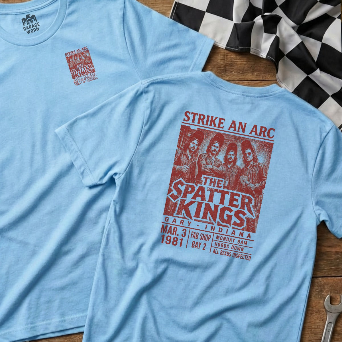 Light Blue | Left Chest + Back
