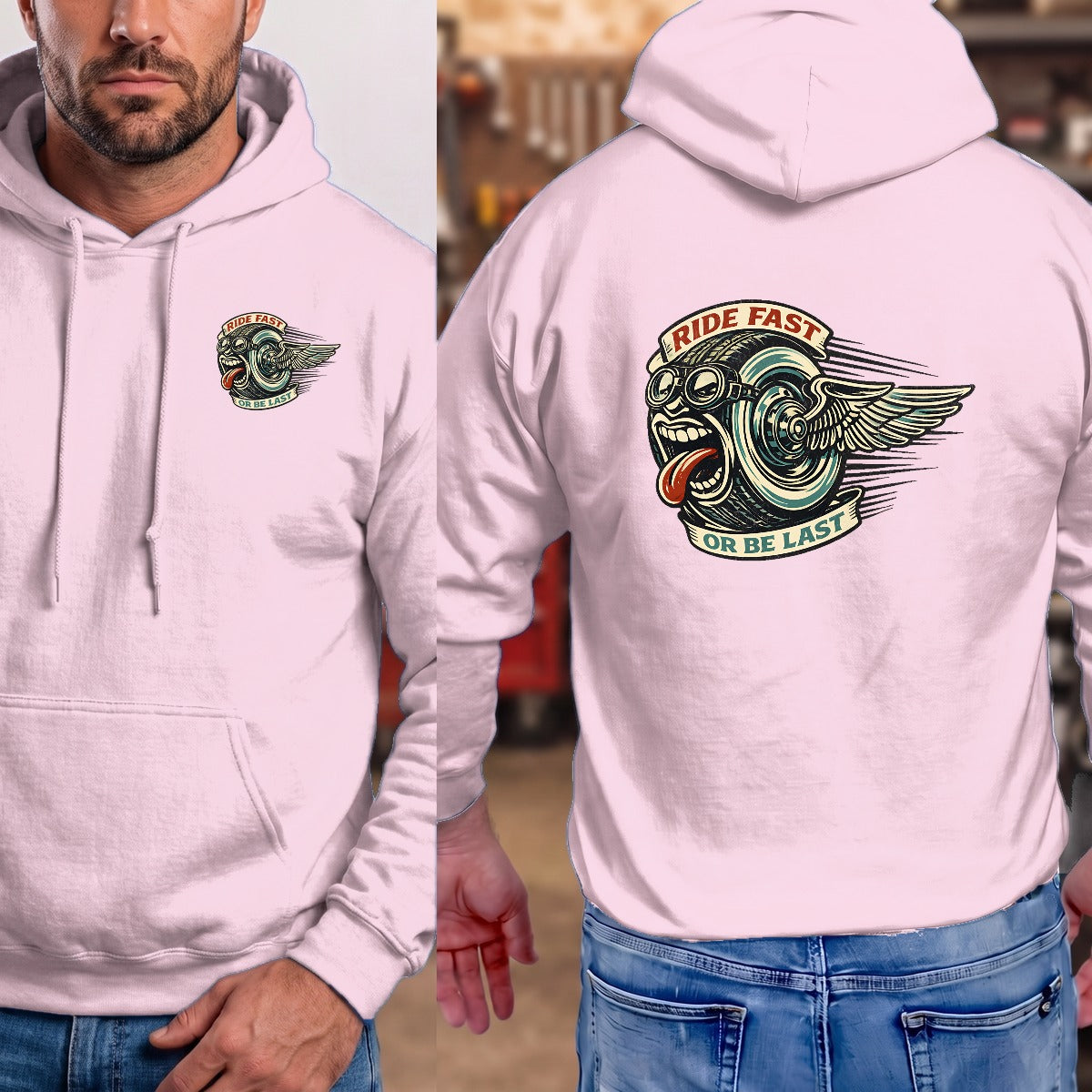 Light Pink | Left Chest + Back
