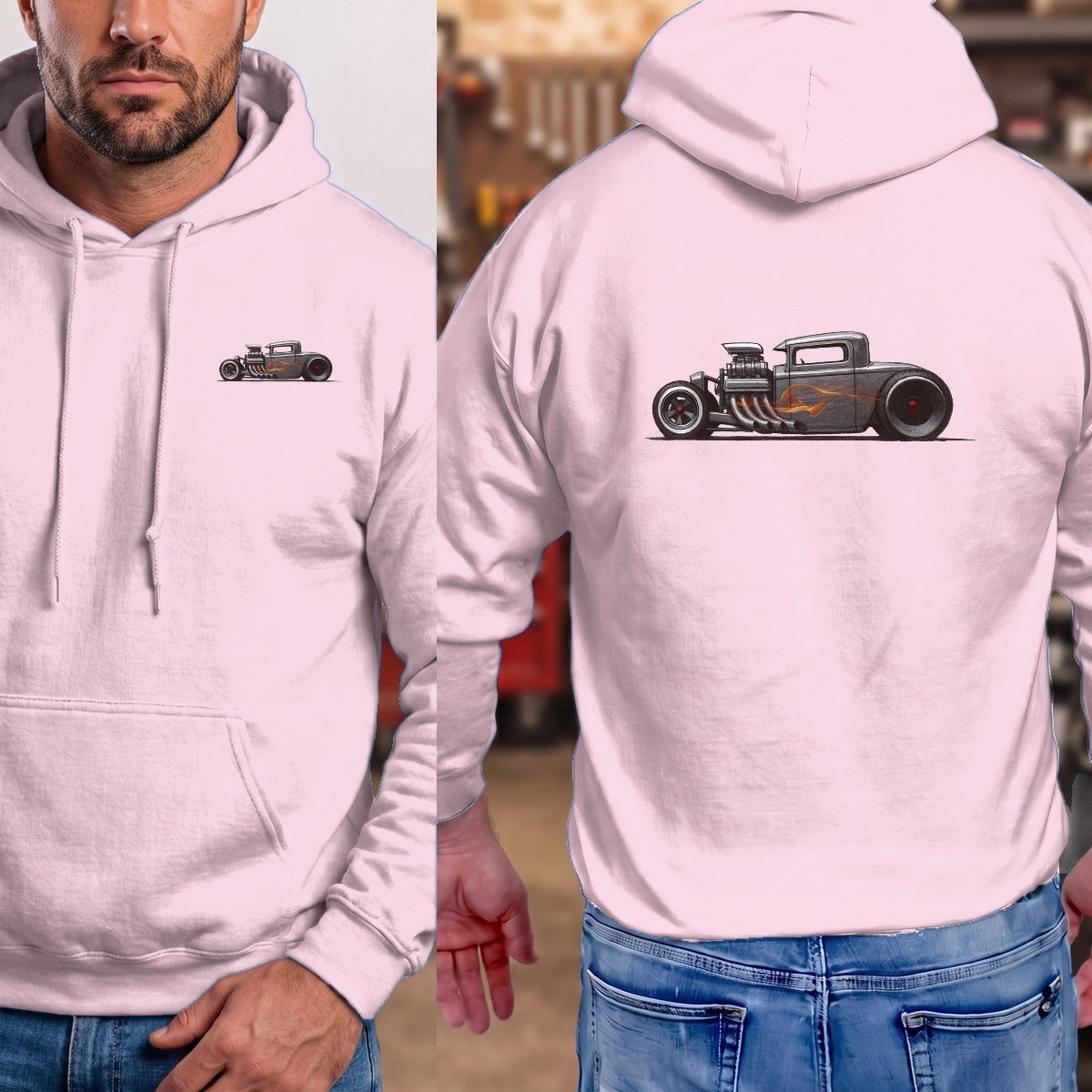 Light Pink | Left Chest + Back