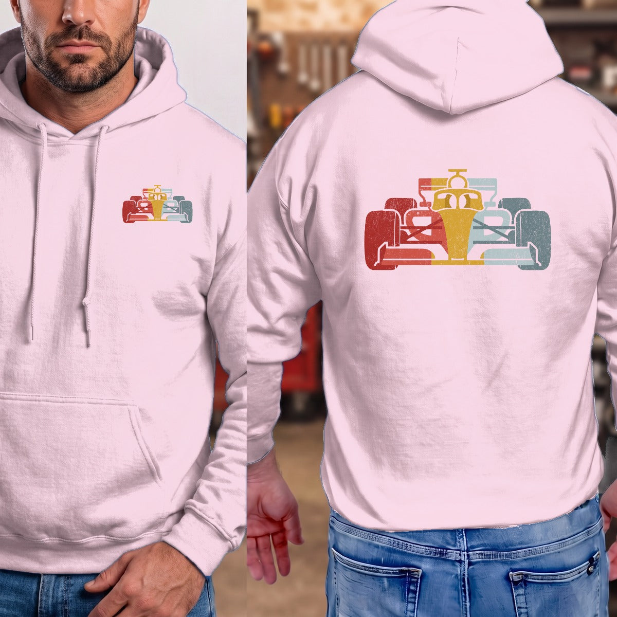Light Pink | Left Chest + Back
