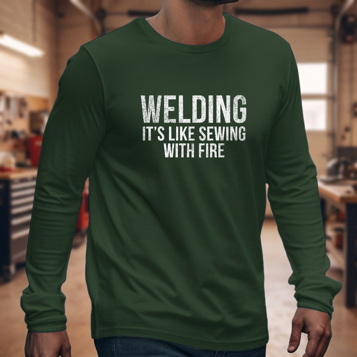 Green | Long Sleeve | Front