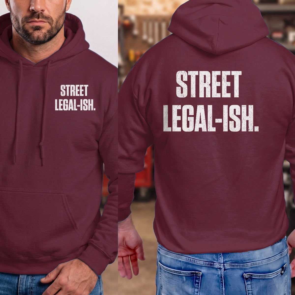 Maroon | Front & Back