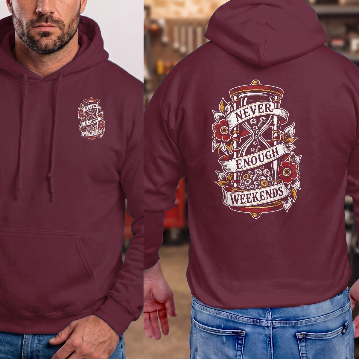 Maroon | Front & Back