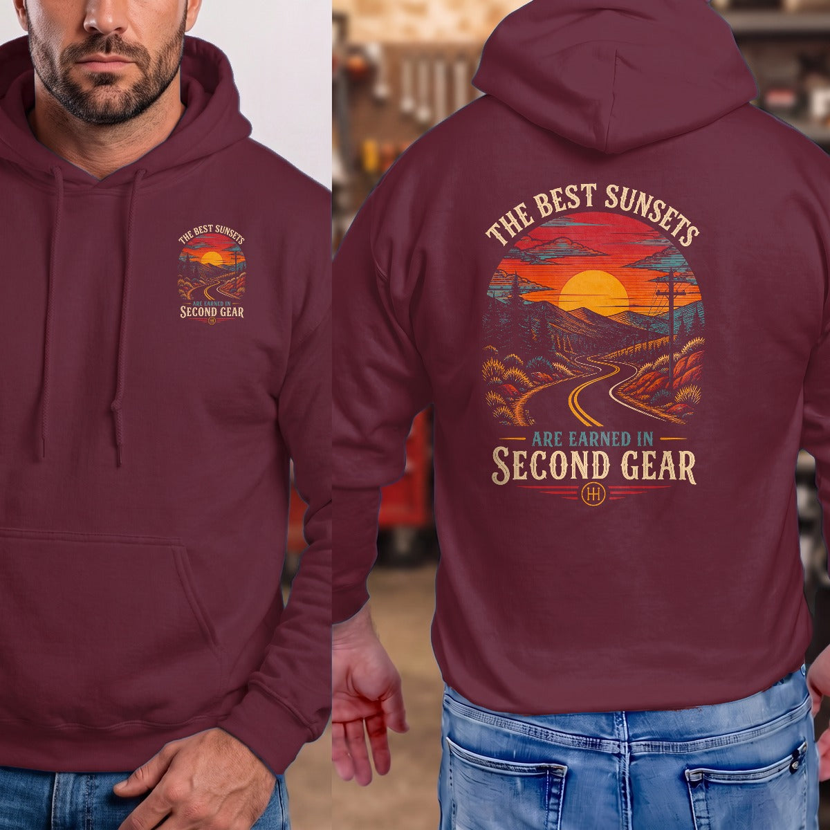 Maroon | Front & Back