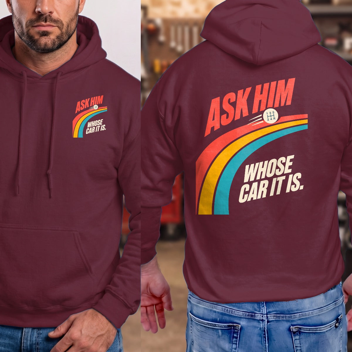 Maroon | Front & Back