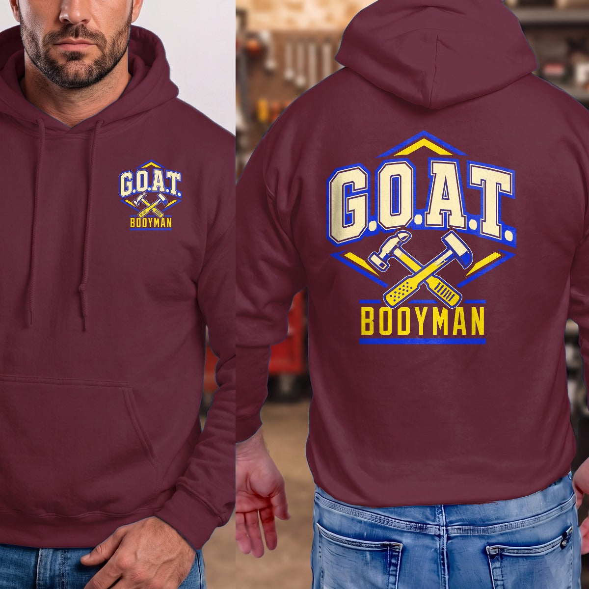 Maroon | Front & Back