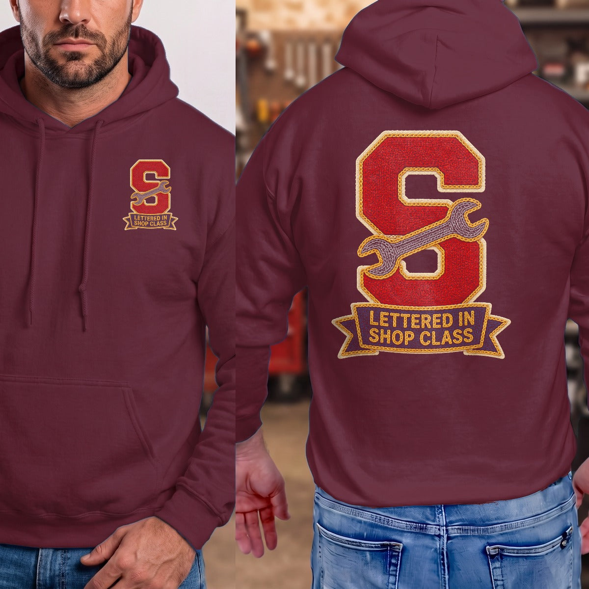 Maroon | Front & Back
