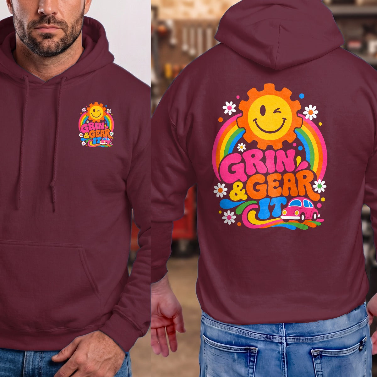 Maroon | Front & Back