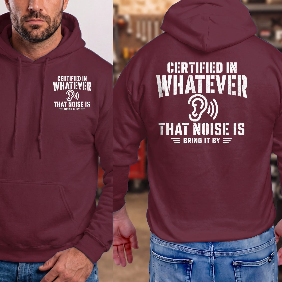 Maroon | Front & Back