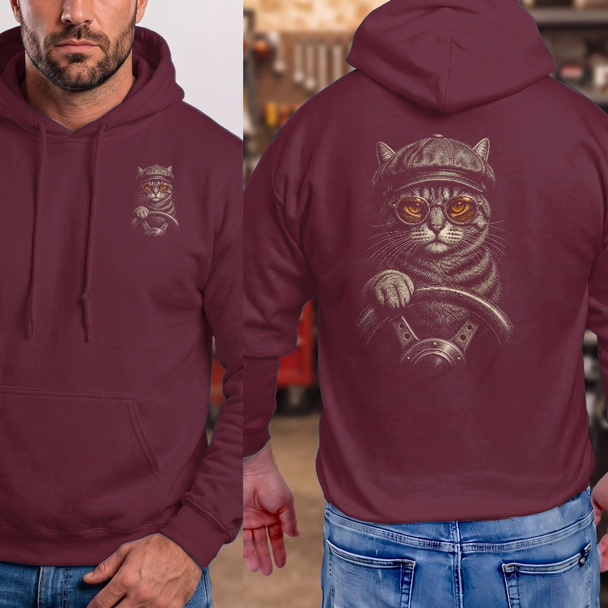 Maroon | Front & Back