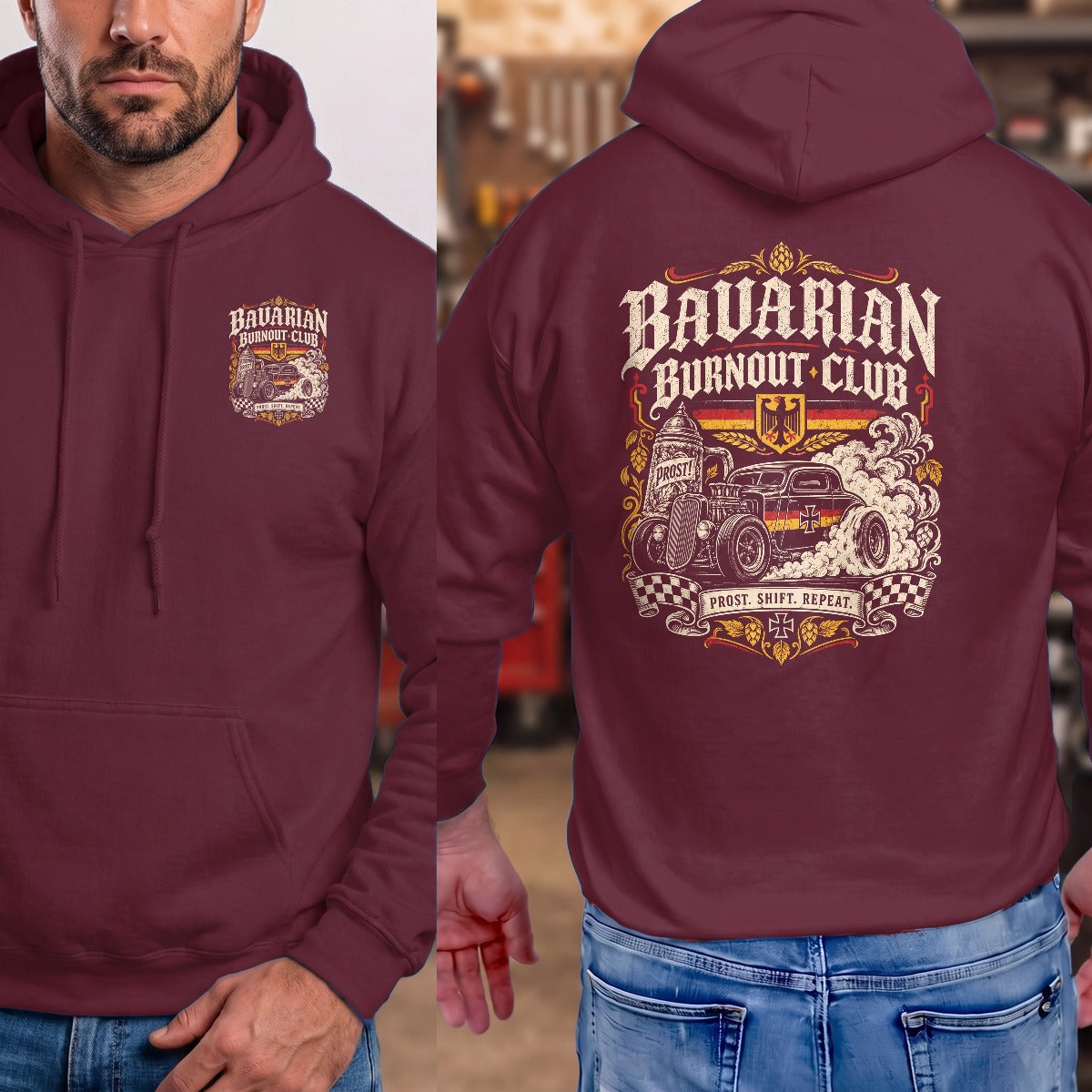 Maroon | Front & Back
