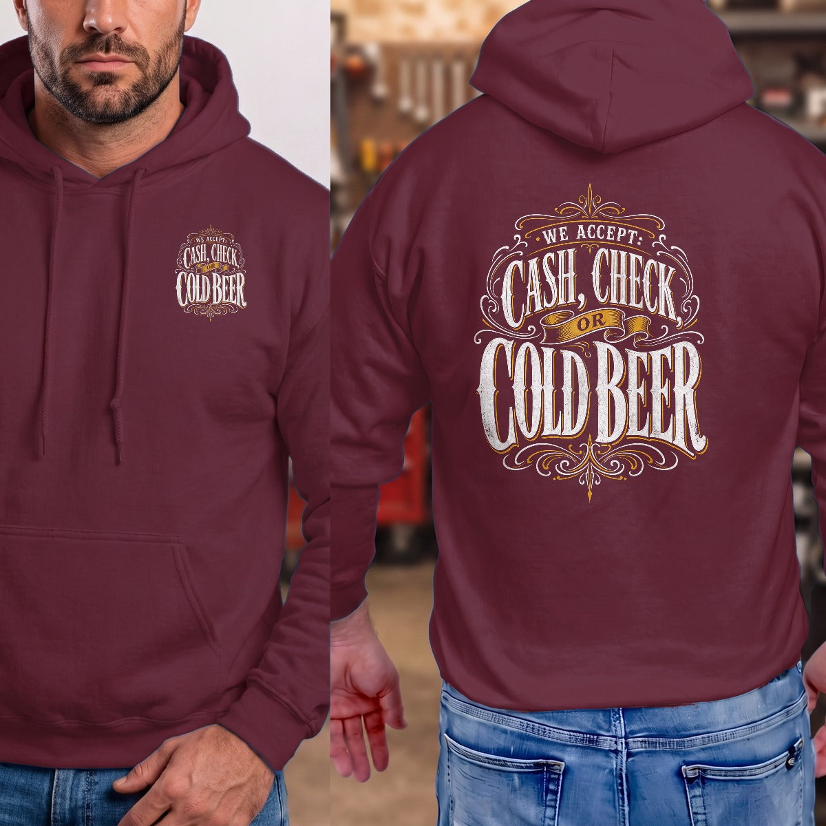 Maroon | Front & Back