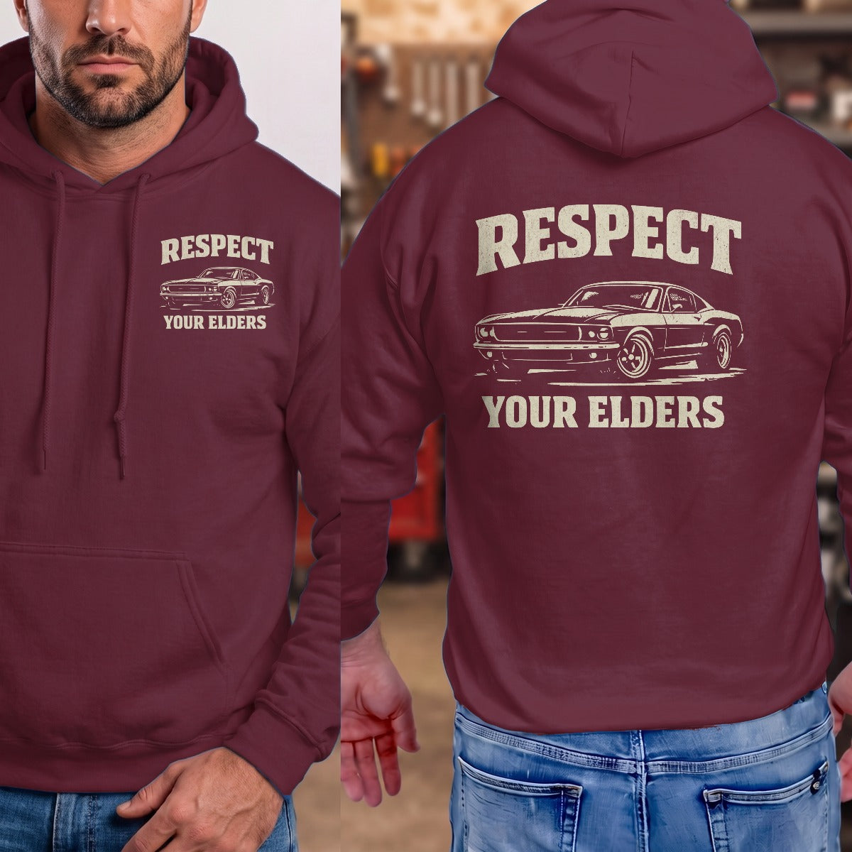 Maroon | Front & Back