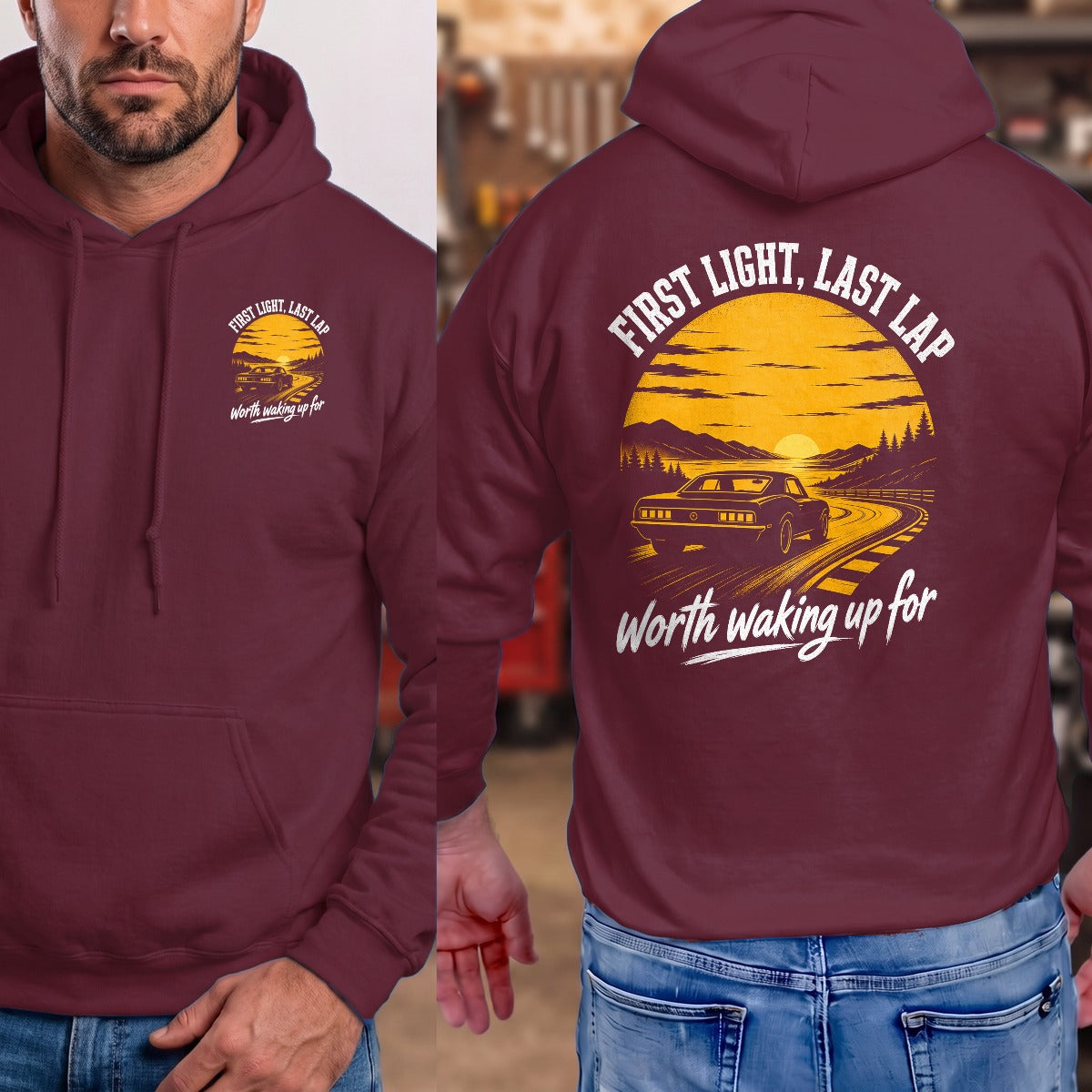 Maroon | Front & Back