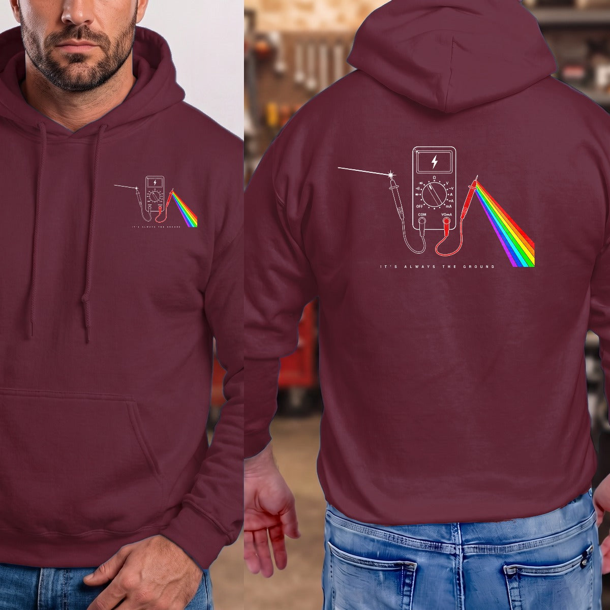 Maroon | Front & Back