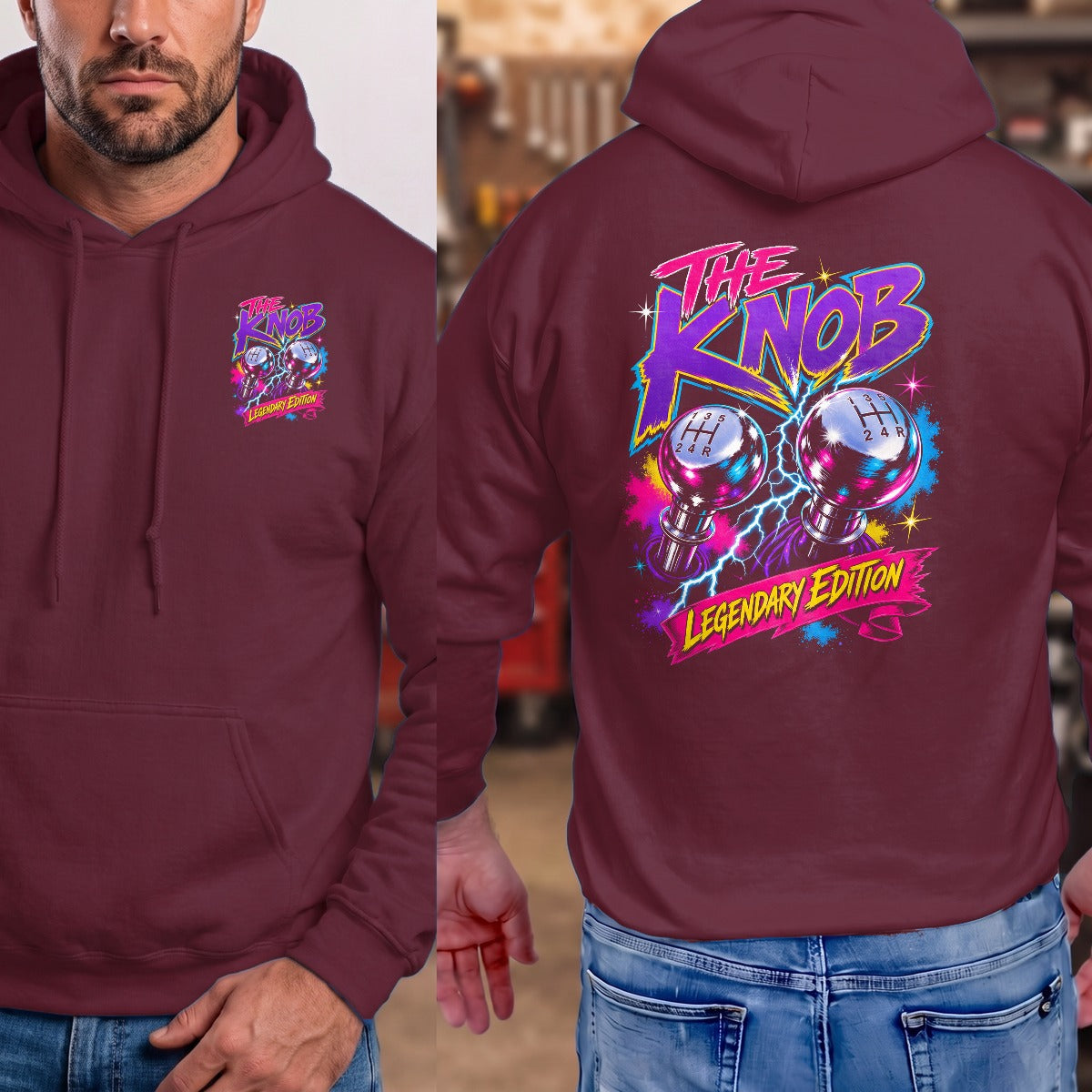 Maroon | Left Chest + Back