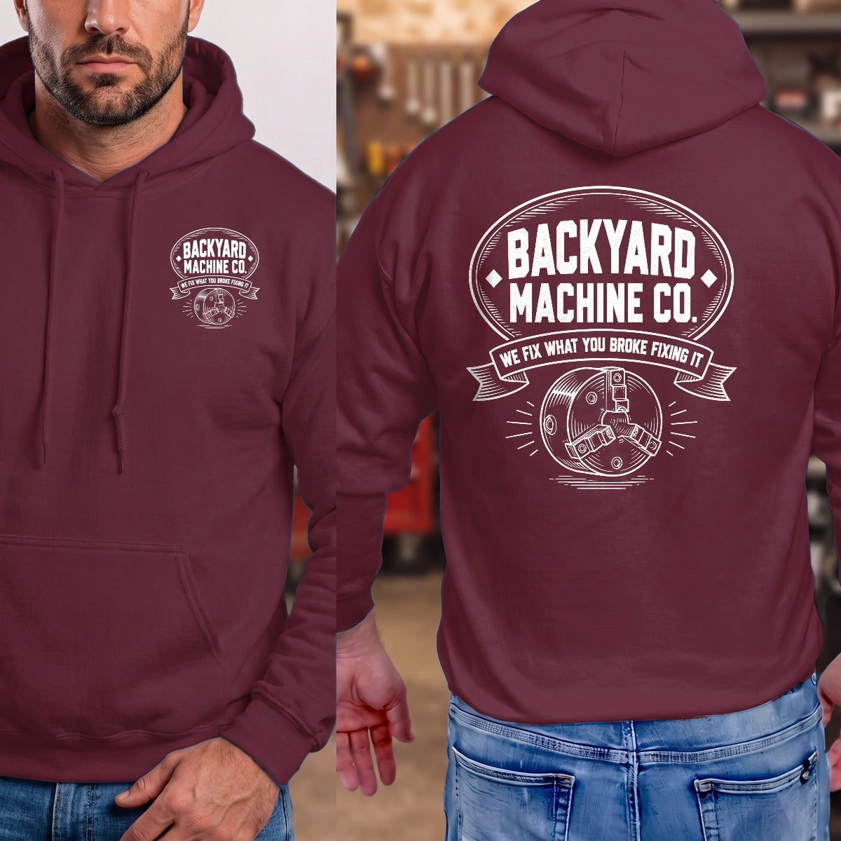 Maroon | Front & Back