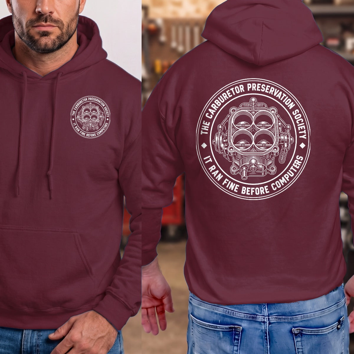 Maroon | Front & Back