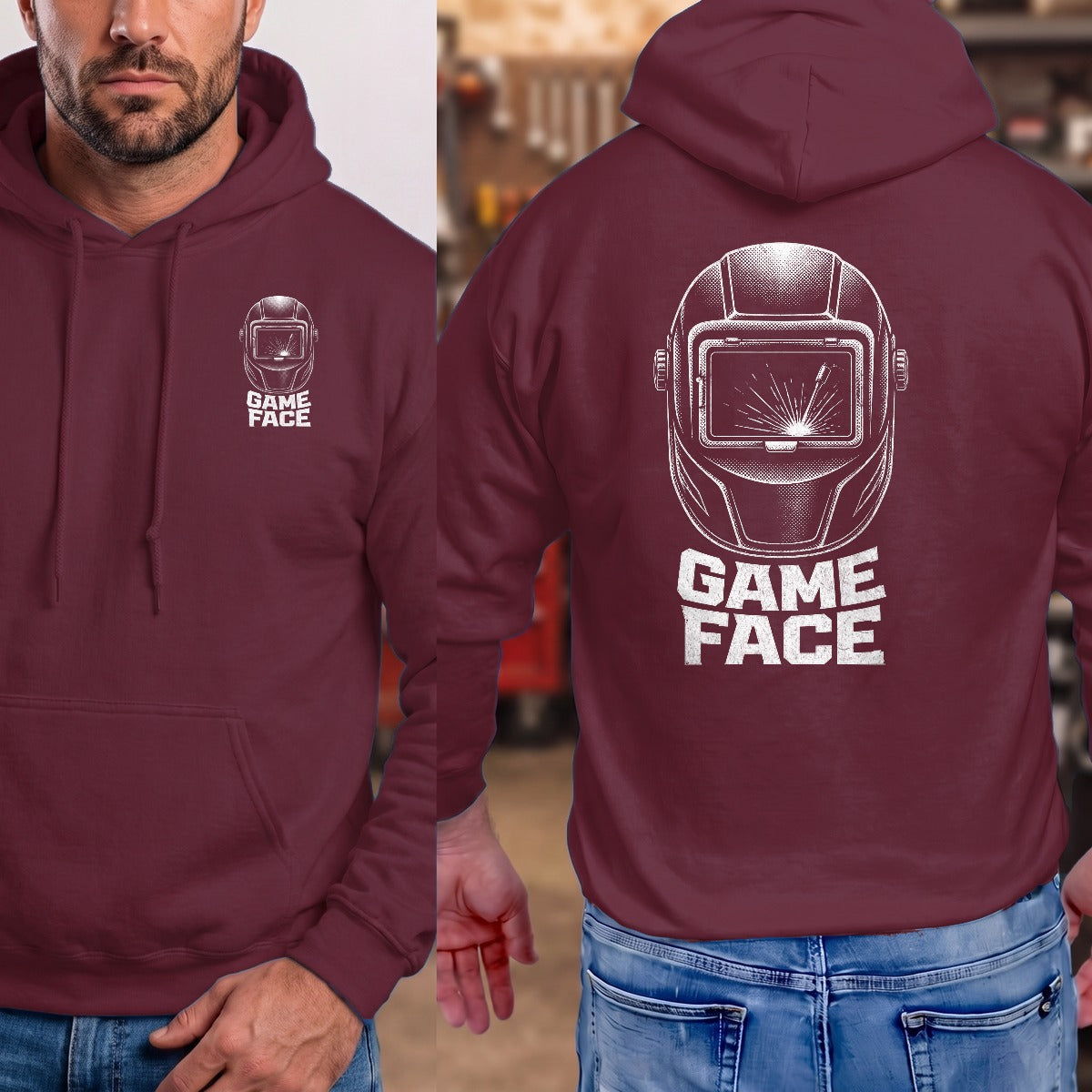 Maroon | Front & Back