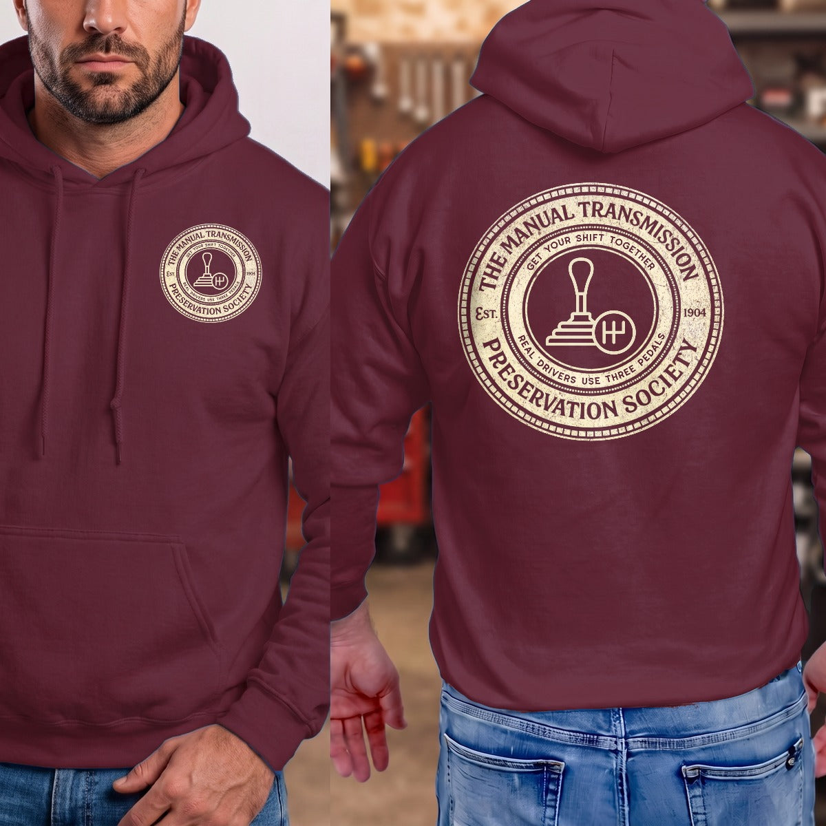 Maroon | Front & Back