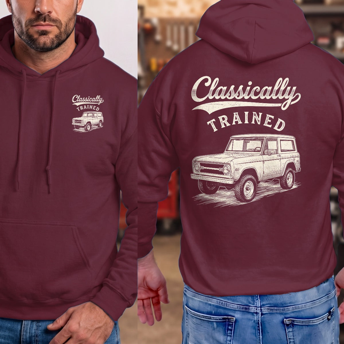 Maroon | Front & Back