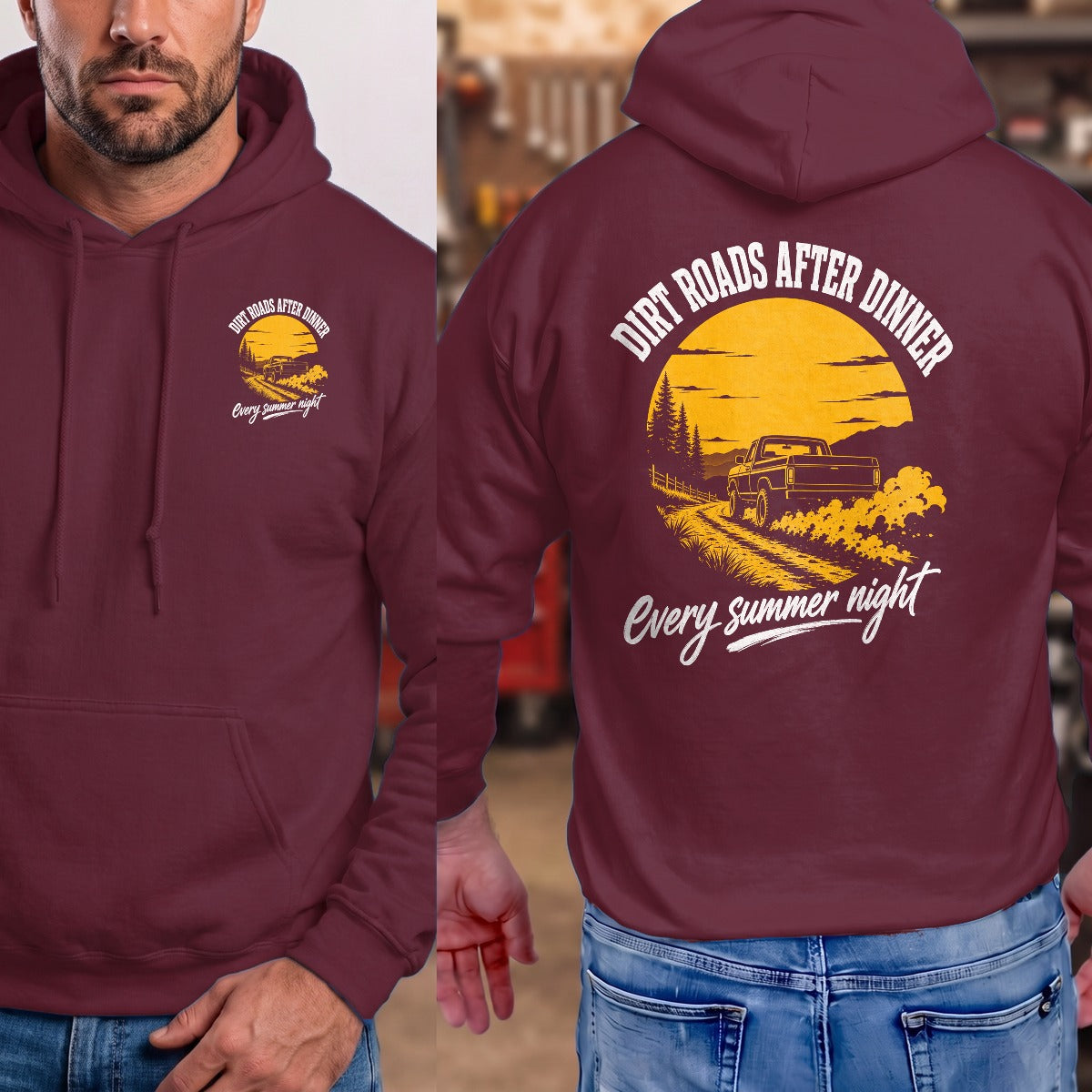 Maroon | Front & Back