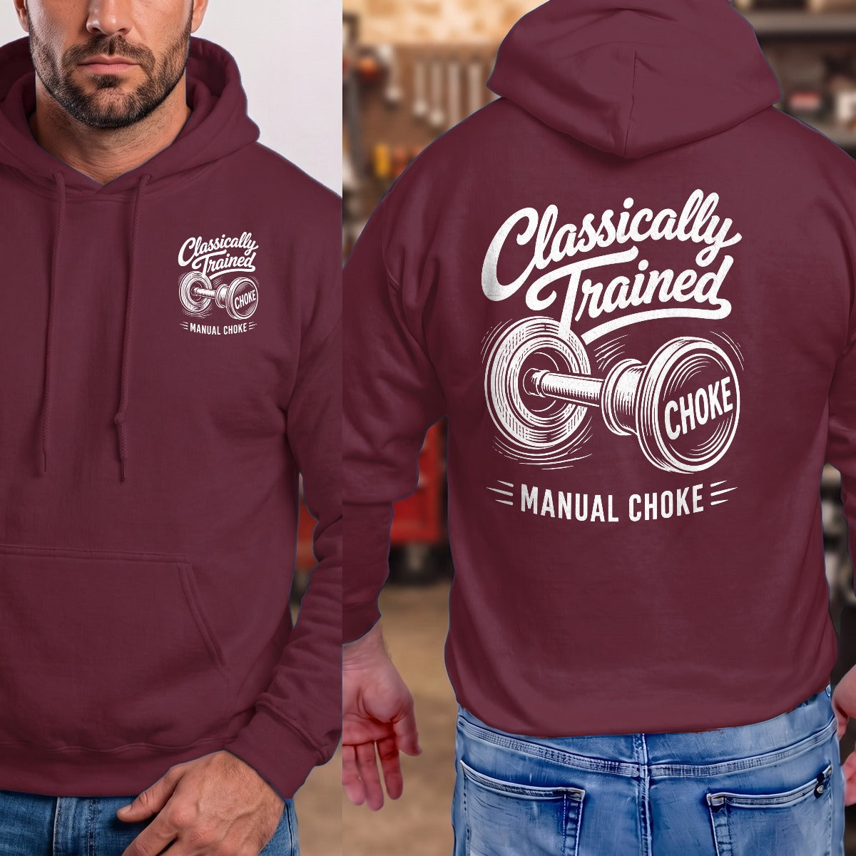 Maroon | Left Chest + Back