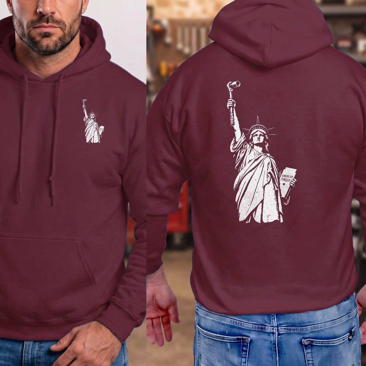 Maroon | Front & Back