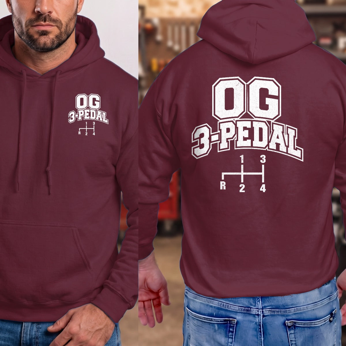 Maroon | Front & Back