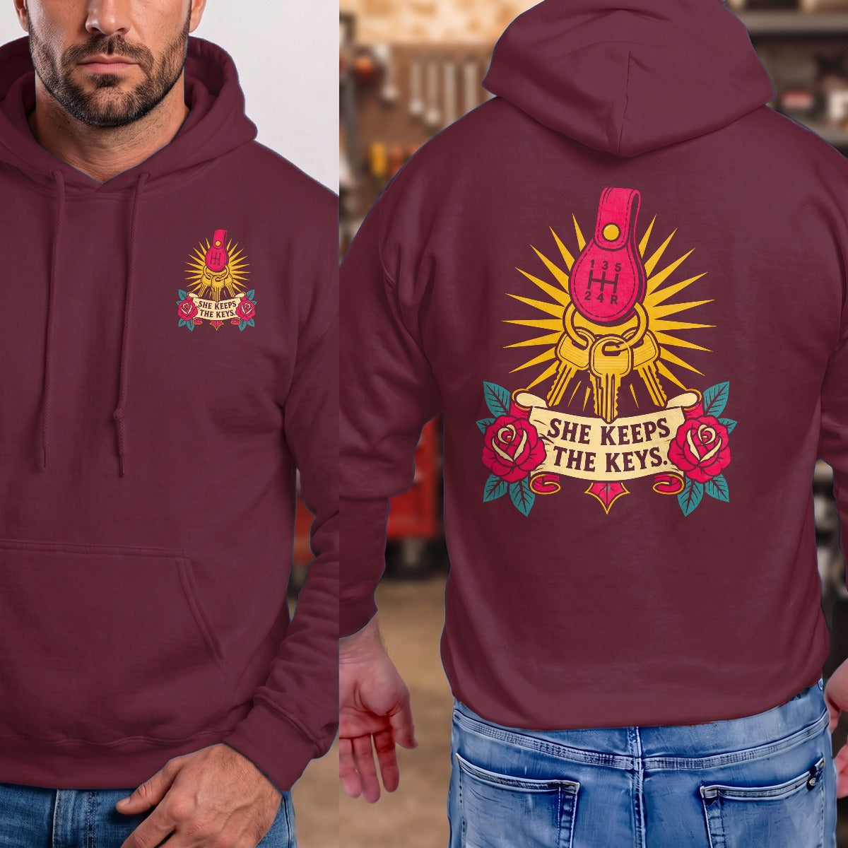 Maroon | Front & Back