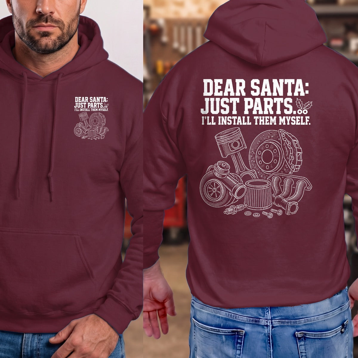 Maroon | Front & Back