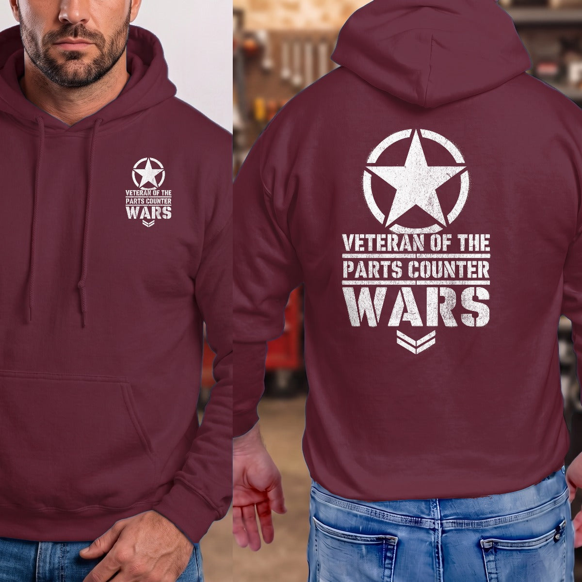 Maroon | Front & Back