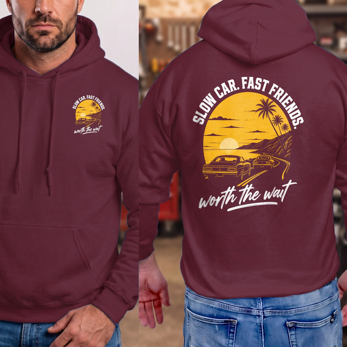 Maroon | Front & Back