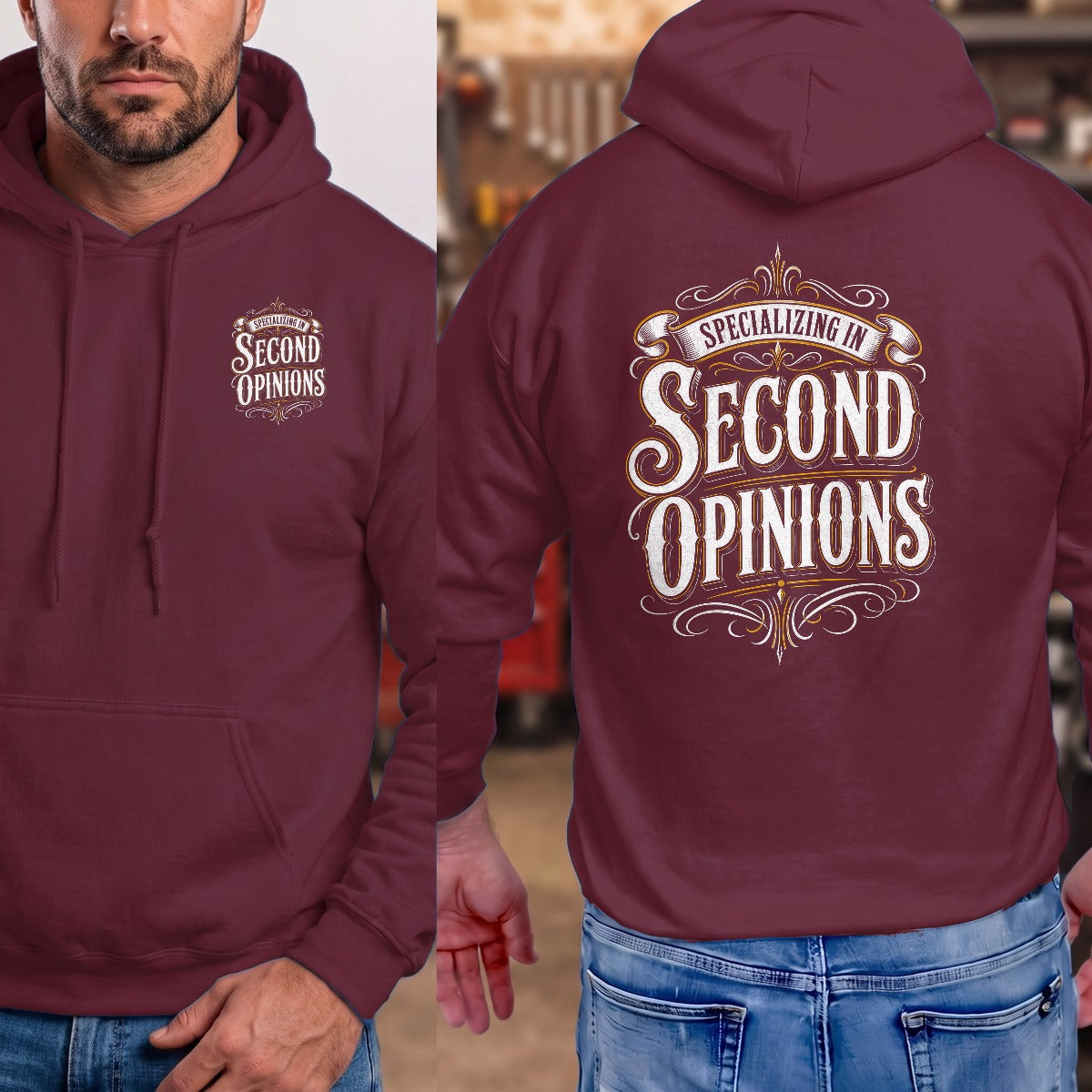 Maroon | Front & Back