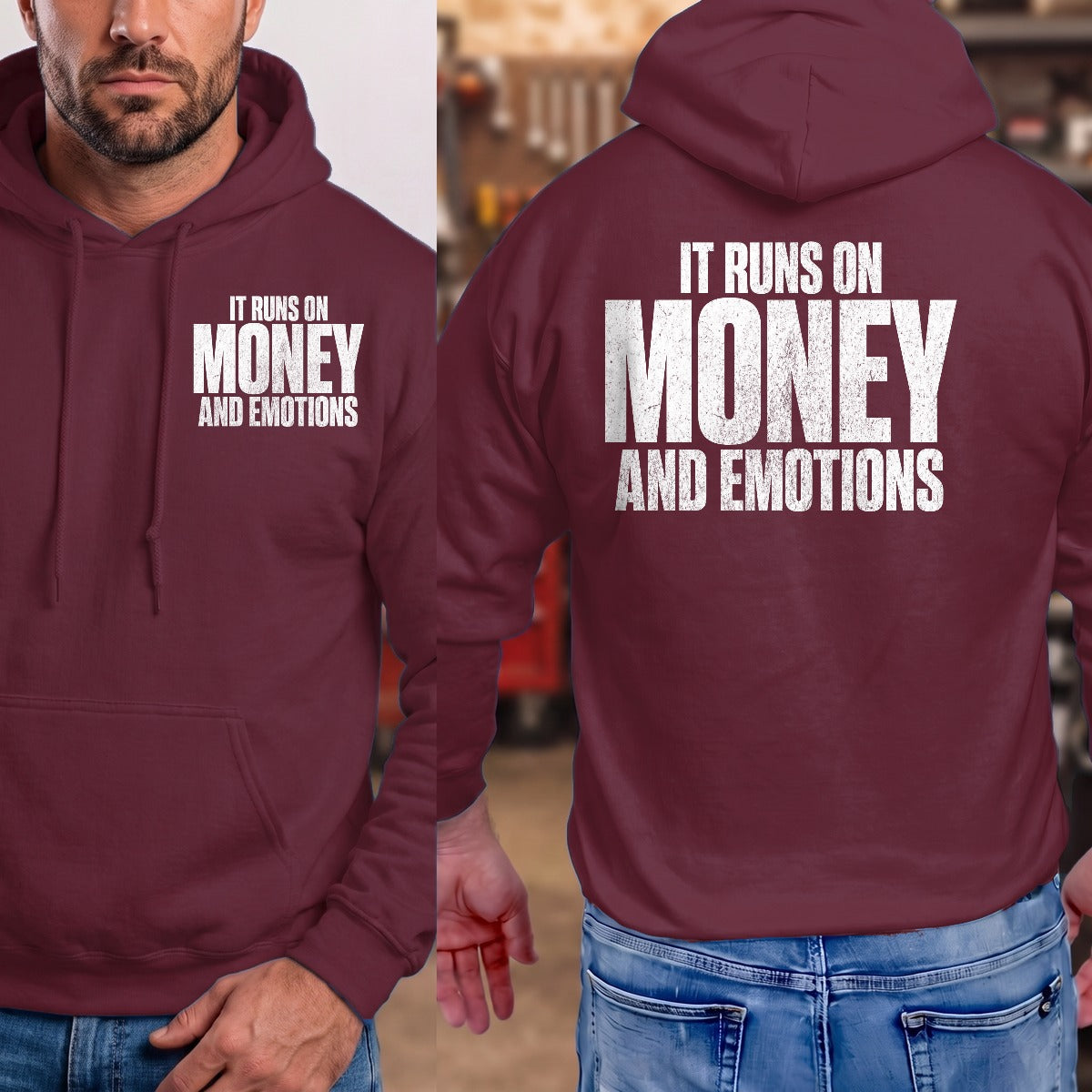 Maroon | Front & Back