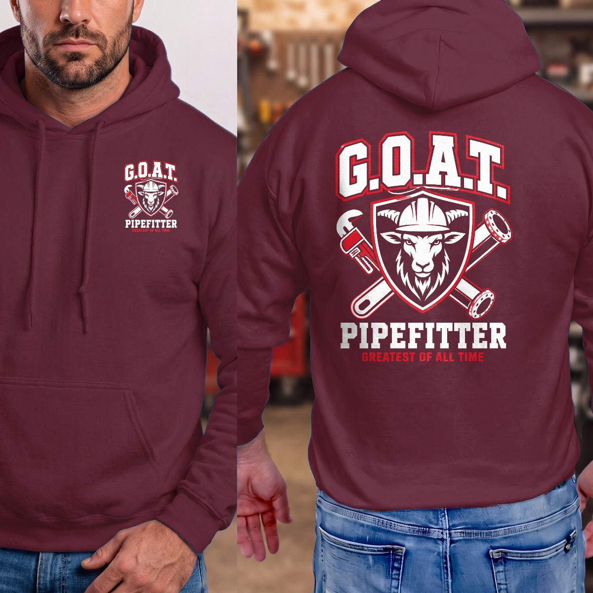Maroon | Front & Back