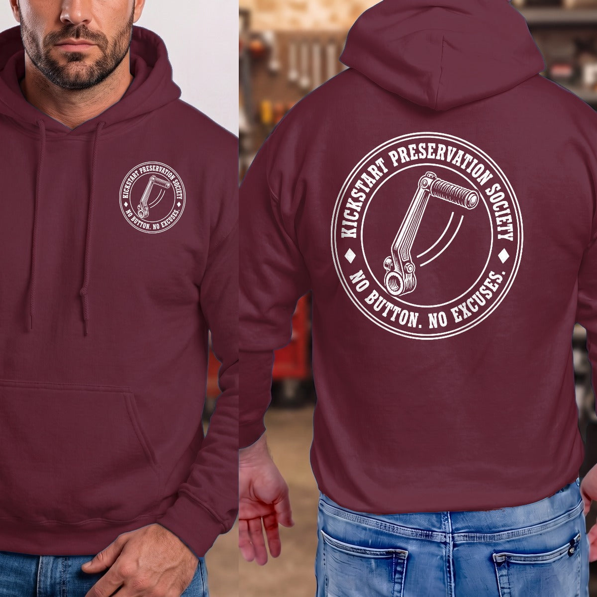 Maroon | Front & Back