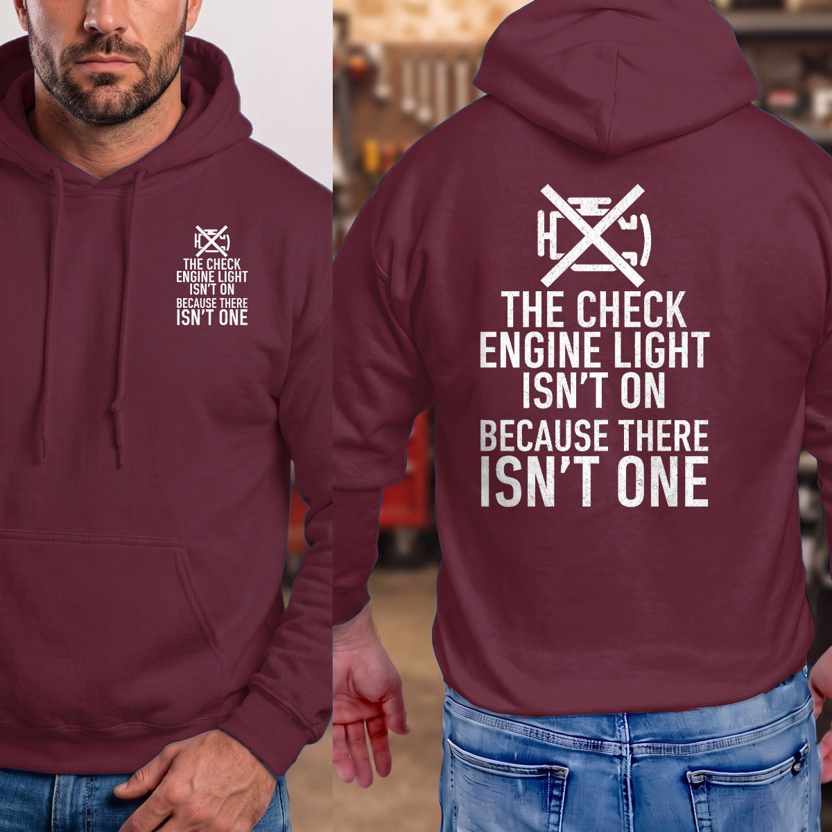 Maroon | Front & Back