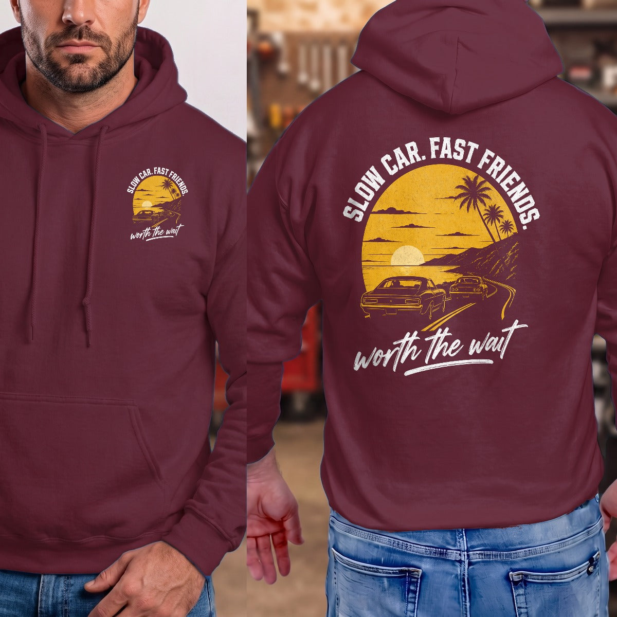 Maroon | Front & Back