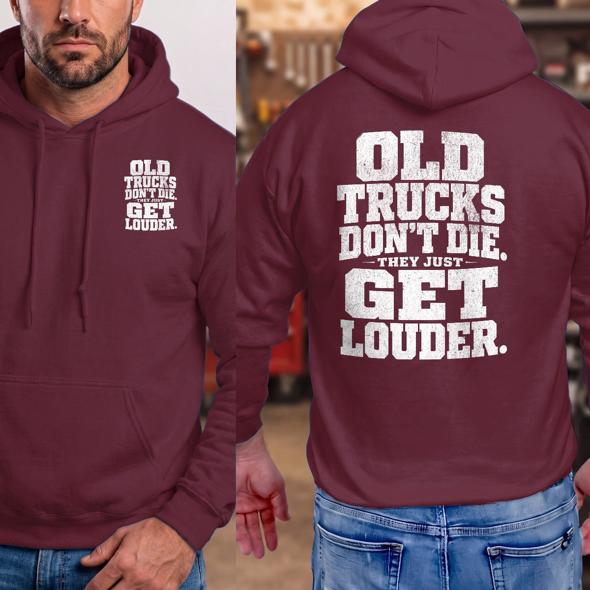 Maroon | Front & Back