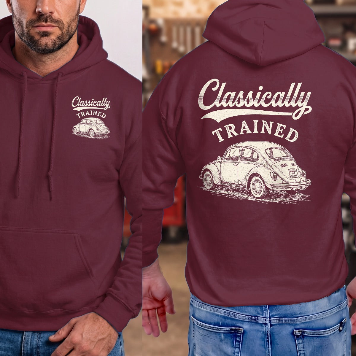 Maroon | Left Chest + Back