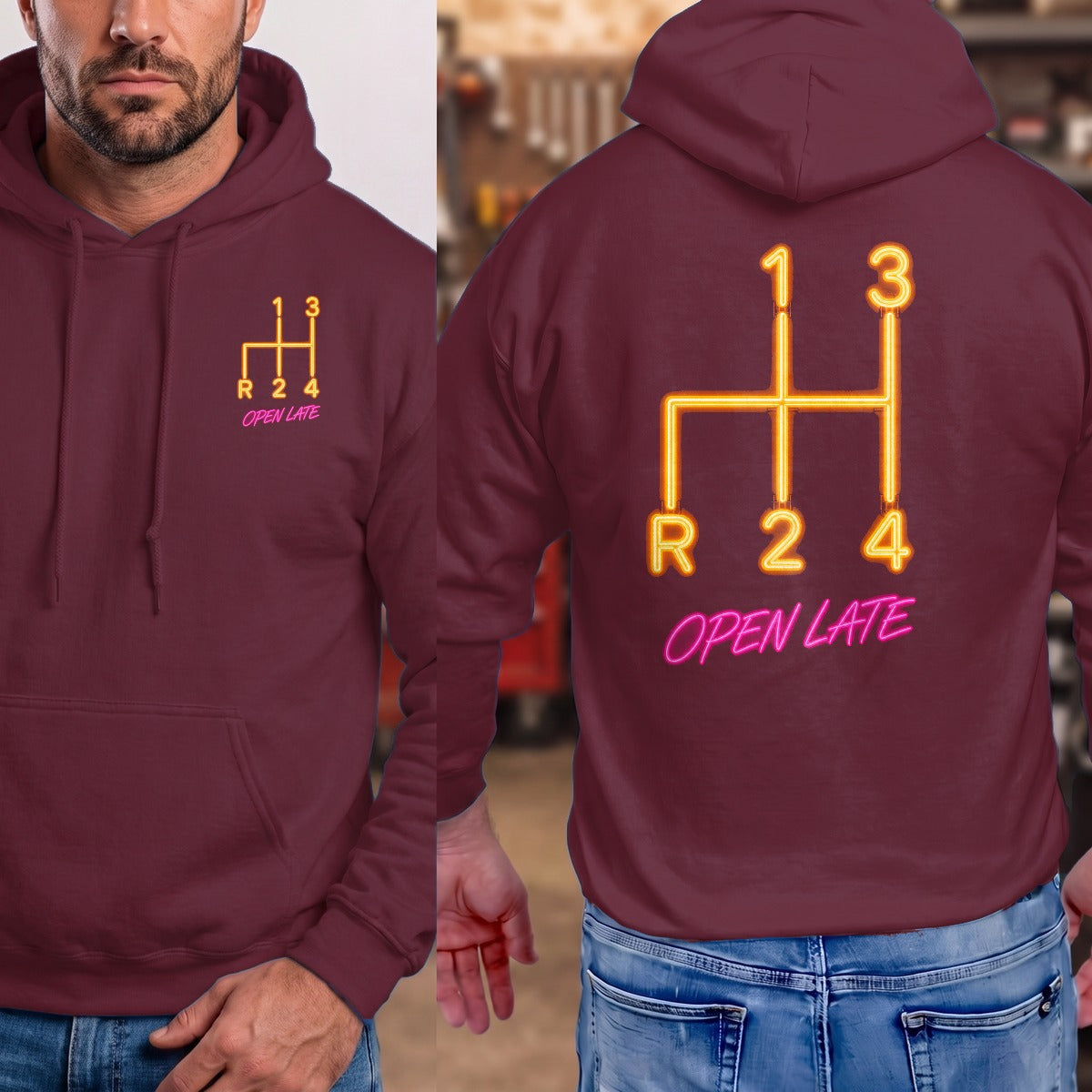 Maroon | Front & Back