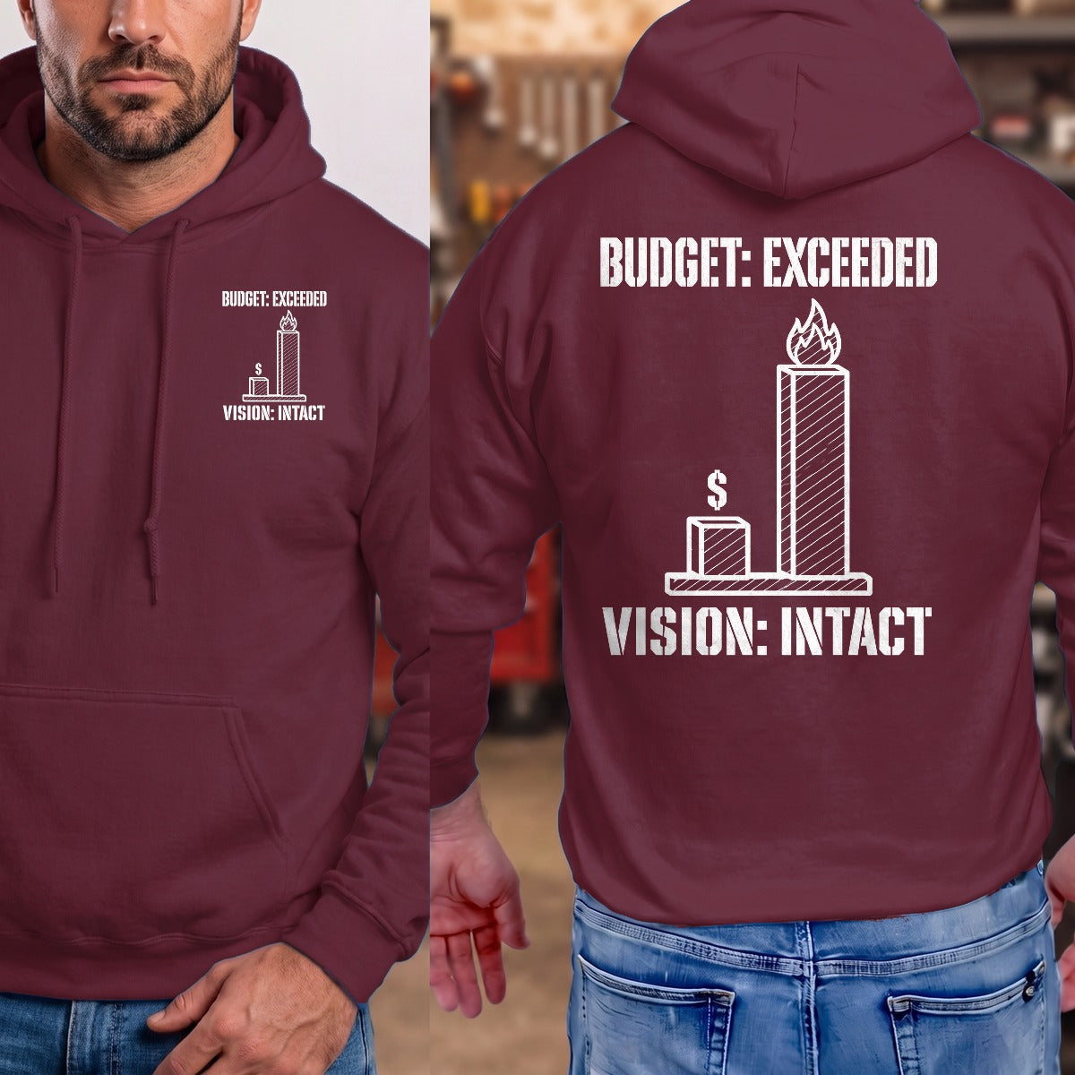 Maroon | Front & Back
