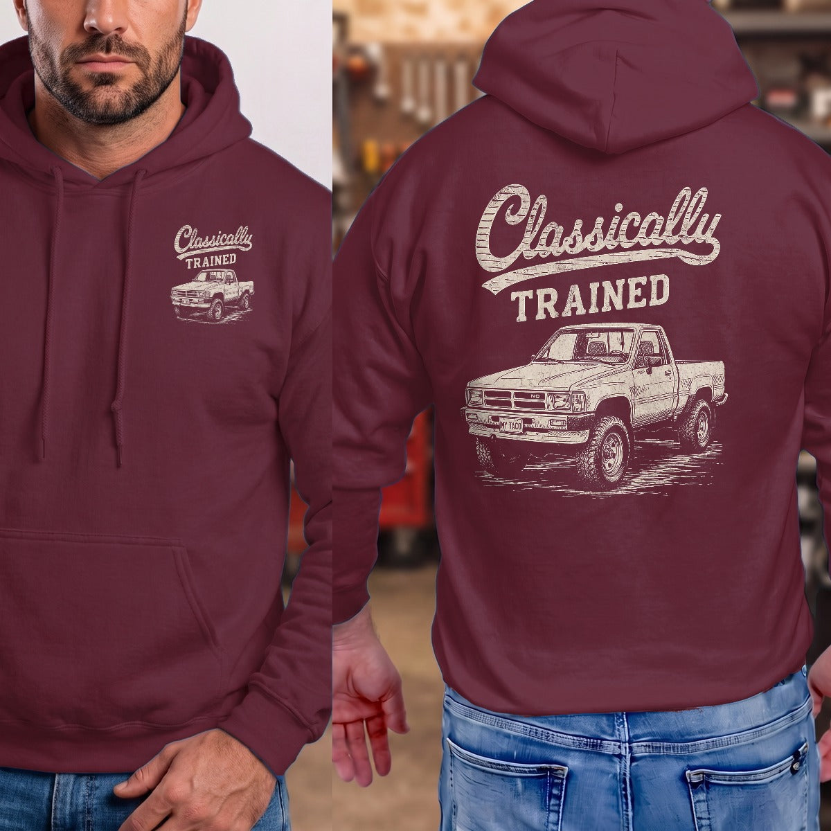 Maroon | Front & Back