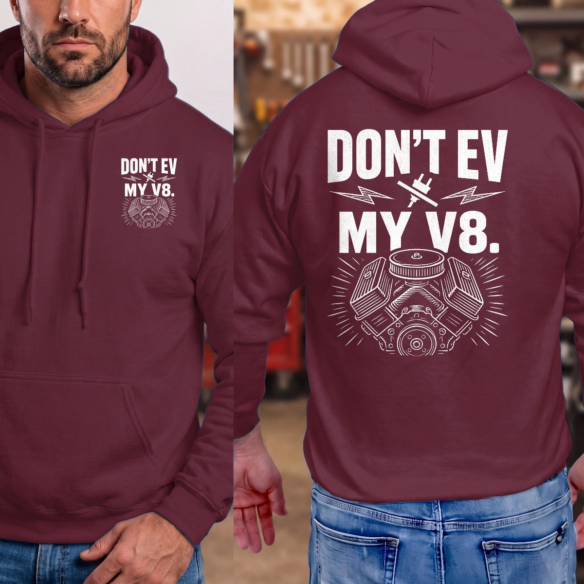 Maroon | Front & Back