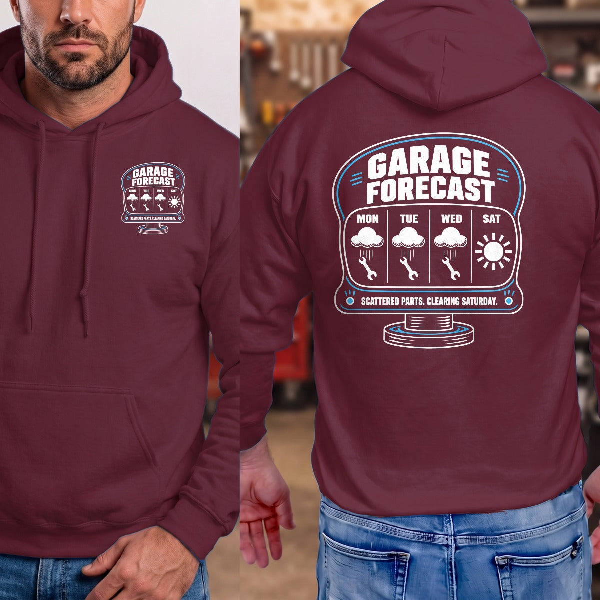 Maroon | Front & Back